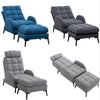 Huge Single Armchair Lounge Recliner Sleeper Chair Sofa Bed Lounger w/Footstool