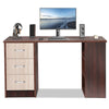 Large Computer Desk With Shelves & Drawers PC Writing Study Table Home Office