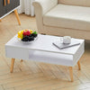 Coffee Tea Table Modern Open Shelf Storage Living Room Home Furniture w/ Drawer