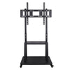 Flat Panel Floor TV Cart Stand Wheels for 32-100'' TV Mount Trolley W/ 2 Shelves