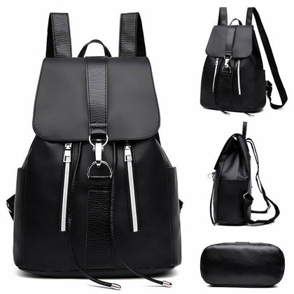 Lady Women Leather Backpack Fashion Rucksack College Shoulder Satchel Travel Bag