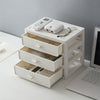 Stationery Organizer Clear Desktop Storage Container Drawer Makeup Stackable Box
