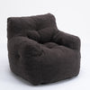 Upholstered Soft Fabric Tufed Bean Bag Foam Memory Resilience Sponge Chair QB