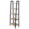 5 Tier Ladder Shelf Bookcase Storage Rack Metal Frame Display Plant Stand Home