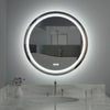 Large Slim LED Bathroom Mirror Round 600-800mm Light up Illuminated Demister Pad