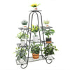 Small Medium Large Multi Tier Tiered Plant Stand Carbonized Shelf Holder Flower