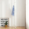 Beech Wooden Standing Coat Rack 8 Hooks Wood Tree Stand Coat Hat Handbag Rack