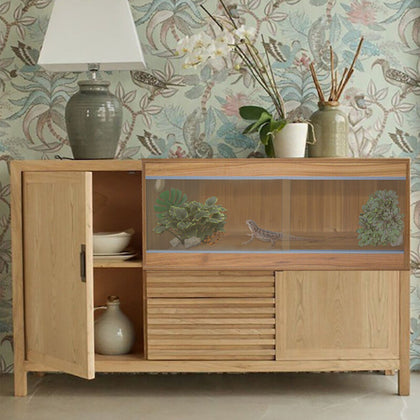 Large Reptie Snake Lizard Housing Vivarium Repti-Home Habitat Wooden House Nest