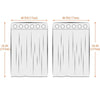 Pair of Beige Curtain for Noise Reducing Bay Window Thermal Drapery Bedroom New
