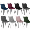 2/4x Dining Chairs with Velvet Padded Seat Kitchen Living Room Lounge Armchairs