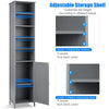 Bathroom Tall Cabinet Slim Freestanding Storage Organizer W/ Adjustable Shelves