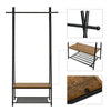 Mondeer Clothes Rail Rack Garment Hanging Coat Display Stand Shoe Storage Shelf