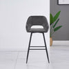1/2X Bar Stools Velvet Breakfast Chair Kitchen High Counter Stool Pub Restaurant