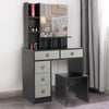 Dressing Table With Mirror Modern Makeup Desk Bedroom Vanity Table Set + Stool