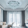 60cm LED Flower Crystal Ceiling Light Chandelier Living Room Dining Room 48W