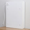 Modern Bathroom Mirror Cabinet LED Illuminated Cupboard With Clock Motion Sensor