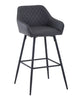 1/2X Bar Stools Velvet Breakfast Chair Kitchen High Counter Stool Pub Restaurant