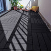 11PC WPC Decking Tiles Garden Patio Balcony Interlocking Composite Decking Floor