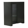 Modern Cabinet Cupboard sideboard - Matt Body and High Gloss Doors + LED Light!