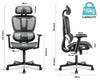Ergonomic Office Chair Swivel Adjustable Mesh Computer Desk Chair Study Home