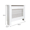 Mondeer White Radiator Cover Wall Cabinet MDF Grill Shelf Horizontal Slats M