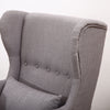 Retro/Vintage Tub Accent Chair Upholstered Padded Armchair Lounge Fabric Sofa UK
