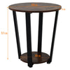 Industrial Wooden Bedside Table Nightstand Sofa Side Coffee Table Storage Shelf