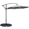 3M Banana Parasol Cantilever Umbrella Sun Shade Canopy Garden Outdoor w/ Base UK