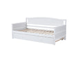 Day Bed Single Bed with Pull Out Trundle Guest Bed Underbed In White Pine Wood