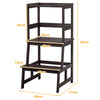 Kids Kitchen Step Stool 2-Step Toddler Standing Tower with 4-Side Safety Rail