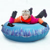 47/62/95'' Inflatable Snow Tube Winter Fun Toy Sled Outdoor Sledding with Handle