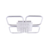 Modern LED Ceiling Light LivingRoom Ceiling Lamp White 4-Square Chandelier Lamp