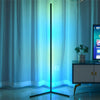 USB Powered LED Corner Floor Lamp RGB Blacklight Corner Ambiance Mood Light Glow