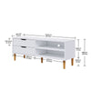 TV Cabinet Vintage TV Stand Console Table TV Unit Centre Table with Storage Cube