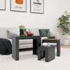 3x Nesting Coffee Tables Engineered Wood Table Furniture Multi Colours vidaXL