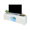 Modern LED Light TV Stand Table With Shelves High Gloss Living Room Furniture