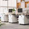 Office Filing Cabinet Mobile Under Desk File Storage Cupboard w/ Drawers Wheels