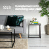 Coffee Side End Table Sofa Living Room Wooden Metal Bedside Furniture Round Tea