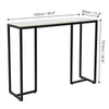 Extra Long Console Table Marble Table Hallway Entrance Storage Rack Gold Black