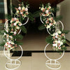 1.8m Tall Metal Hoops Pillar Stand Wedding Backdrop Arch Wreath Floral Display