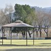 3x3(m) Steel Pergola Gazebo Marquee Garden Shelter Sun Shade Patio Awning Gold