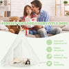 Lace Teepee Tent Sheer Lace Tipi Canopy Colorful Light Strings Indoor Outdoor