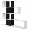 5-Tier Bookshelf Corner Ladder Bookcase Display Storage Rack Modern Room Divider