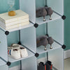 6 Cubes DIY Modular Open Storage Organizer Clothes Wardrobe Rack Shelf Cabinet