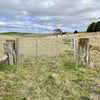 3-8FT 4 Bar & Half Mesh Galvanised Gate Braced Farm Field Entrance Pathway Gate