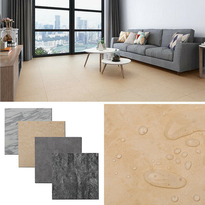 Stylish Stone Pattern Self-adhesive PVC Flooring Planks Floor Tile Home 24 pcs