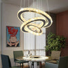 Platinum LED Crystal Ring Pendant Light Chandelier Lamp Ceiling Fixture DIY Lamp