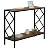 Vintage 2-Tier Console Table Sofa Desk for Living Room Entryway Hallway Furnitur