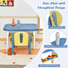 Kids Table and Chair Set Children Activity Art Study Desk Set W/ Building Blocks