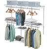 Custom Closet Organizer System Wall Mounted Closet System w/Hanging Rod Met